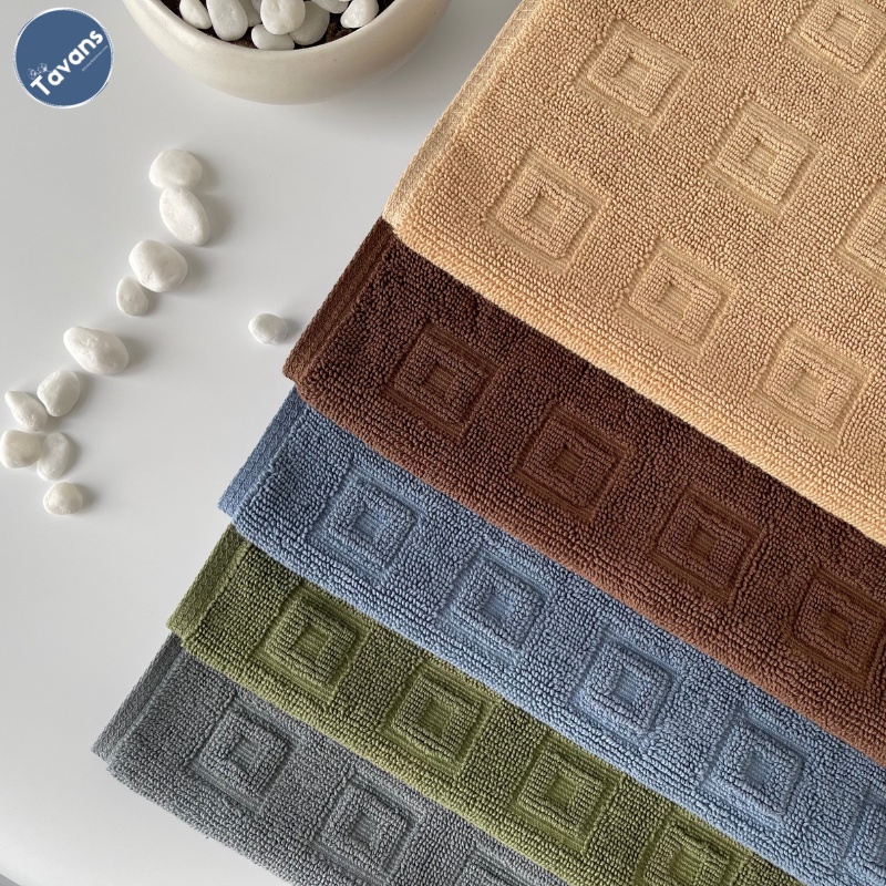 KHĂN THẢM CHÂN CHẤT LIỆU 100% COTTON THẤM HÚT NƯỚC - TAVANS 250