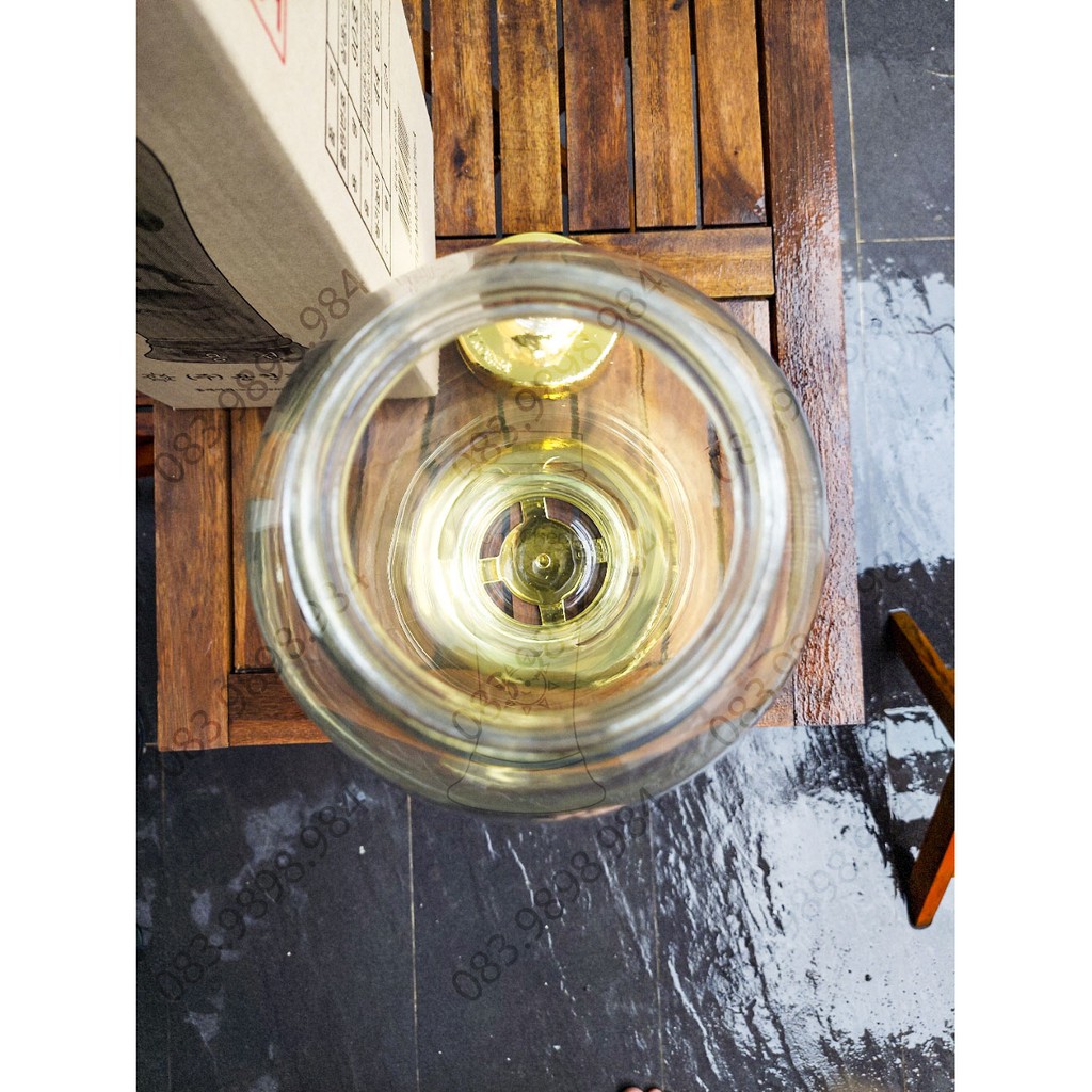 Bình thủy tinh Ngâm rượu 3,5L HÀN QUỐC YongCheon Bầu (Nắp có núm) No90. Hàng cao cấp - Phóng to sâm - Bảo vệ sức khỏe. | BigBuy360 - bigbuy360.vn