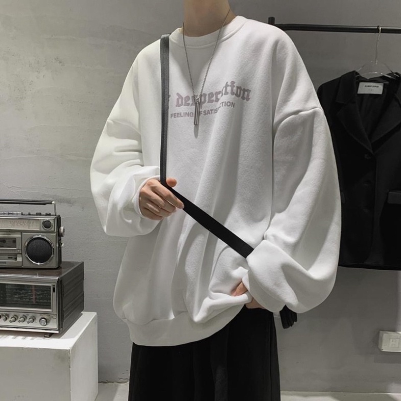 Áo Sweater OF DESPERATION oversize, form Basic, Áo nỉ DA CÁ cao cấp dài tay Unisex, dáng rộng NAM NỮ
