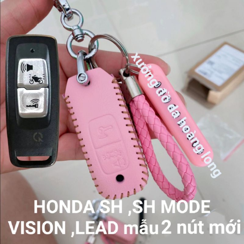 Vỏ bọc chìa khoá smartkey HONDA  SH, VISION ,LEAD ,SH MODE ,WINNER X ,Air Blade  Chìa đời 2021-2023 Mẫu Bao Da Chìa Khoá