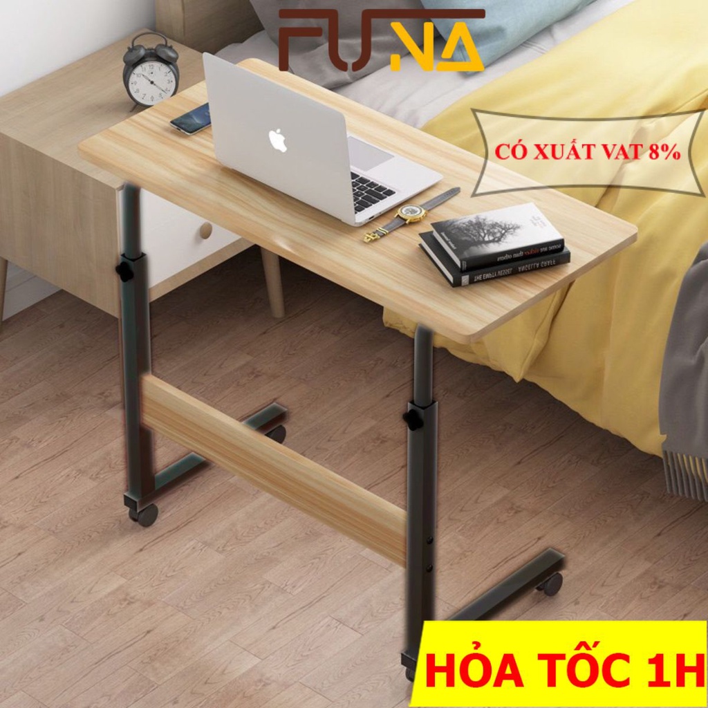Bàn làm việc tại nhà chân sát thông minh ANA Có Thể Nâng Hạ Độ Cao Có Bánh Xe Di Chuyển Sơn Tĩnh Điện- BDN01