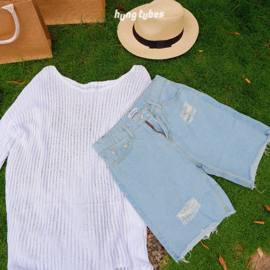 Áo lưới màu đen dài tay lỗ thoáng mát của Hung Tubes. | BigBuy360 - bigbuy360.vn