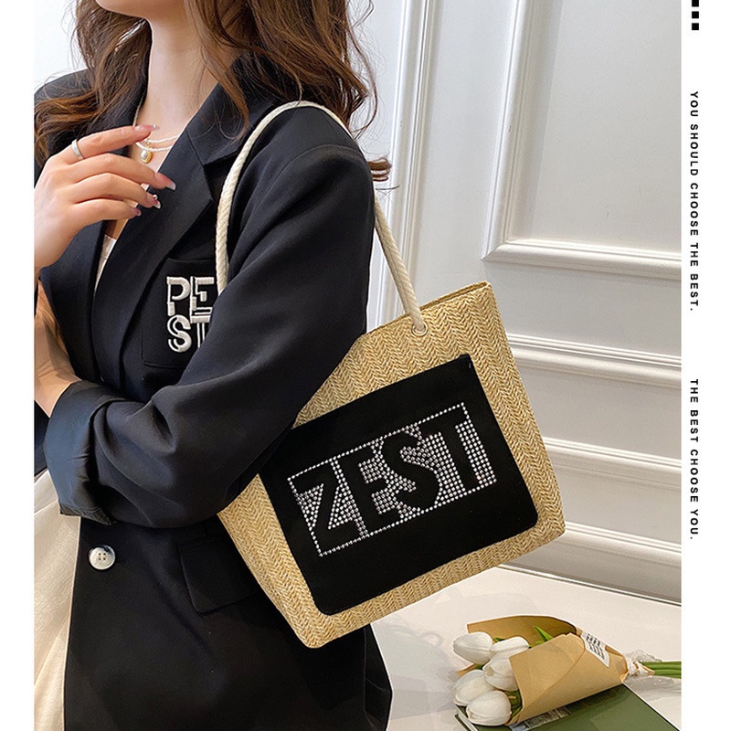 Túi Xách Đeo Vai Vải Lanh Cỡ Lớn Thời Trang Mùa Hè Mới 2022 NB00093