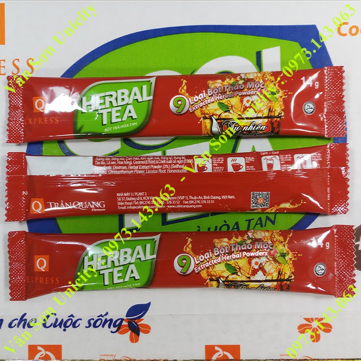 [Mã 156FMCGSALE hoàn 8% đơn 500K] Trà Thảo Mộc hòa tan Trần Quang 336g (24 gói * 14g) Herbal Tea | BigBuy360 - bigbuy360.vn