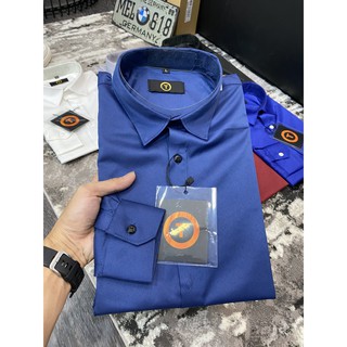 Áo Sơ mi lụa nam trơn body lụa mịn không nhăn