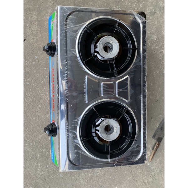 Bếp bioga NAM BỘ XANH , Bếp gas đôi sử dụng khí sinh học , mặt inox chống rỉ dễ vệ sinh , an toàn khi sử dụng