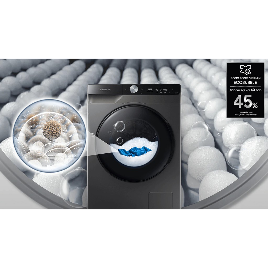 Máy giặt thông minh Samsung AI EcoBubble 10kg (WW10T634DLX) - Miễn phí công lắp đặt