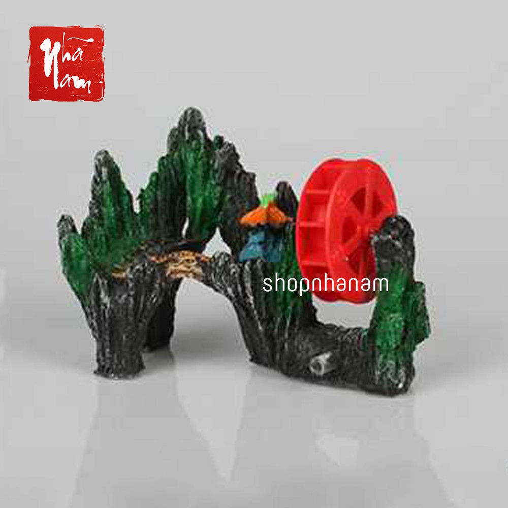 Bộ phụ kiện trang trí bể cá lũa bể cá thủy sinh phụ kiện bể cá