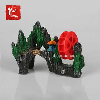 Bộ phụ kiện trang trí bể cá lũa bể cá thủy sinh phụ kiện bể cá