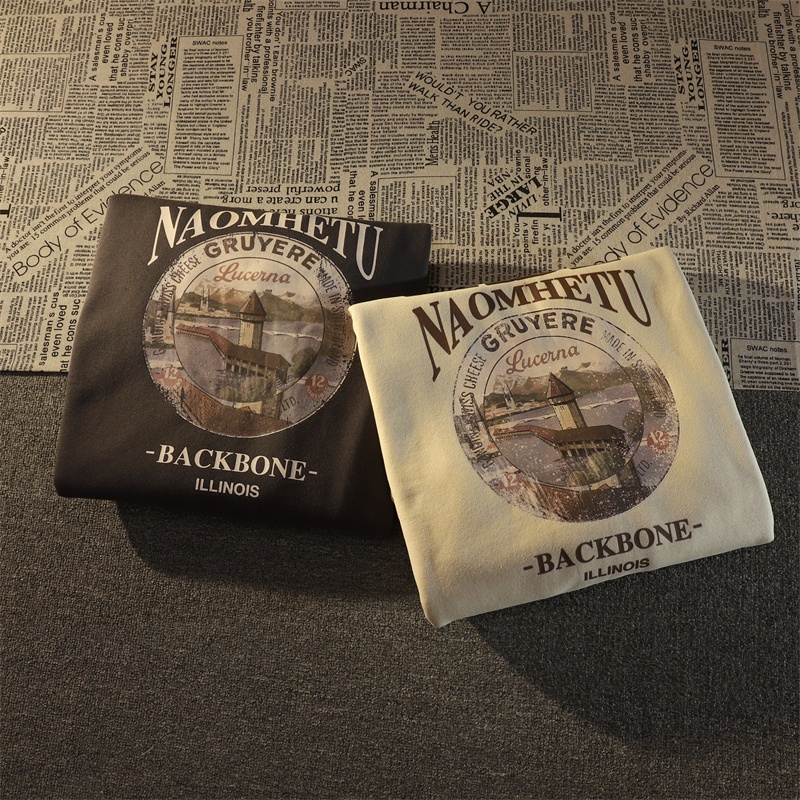 Áo hoodie dáng rộng in họa tiết phong cách Hàn Quốc thời trang cho nam và nữ