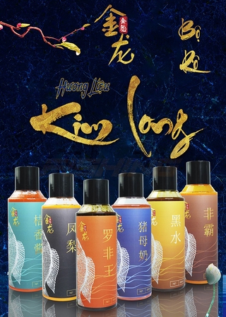 Hương liệu Kim Long - Bộ Rô Phi, chuyên dùng câu cá rô phi.