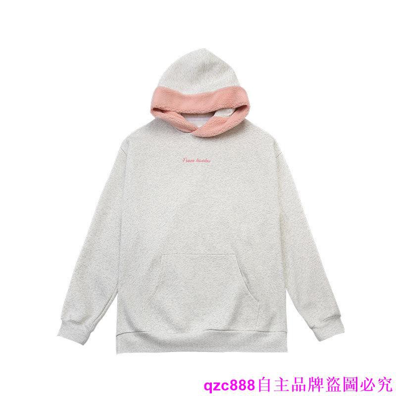 Áo Hoodie Tay Dài Chất Nhung Dày Dặn Màu Xám Thiết Kế Oversize