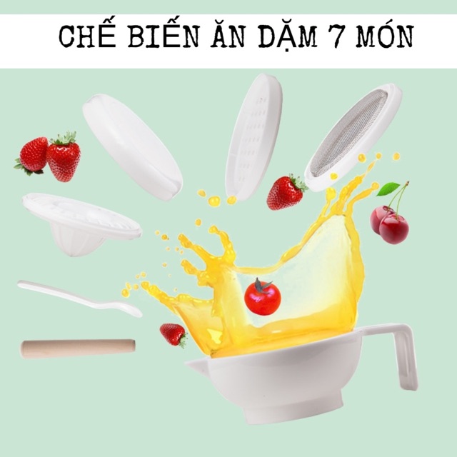 Bộ chế biến ăn dặm 7 món nội địa Trung hãng Douladoubu
