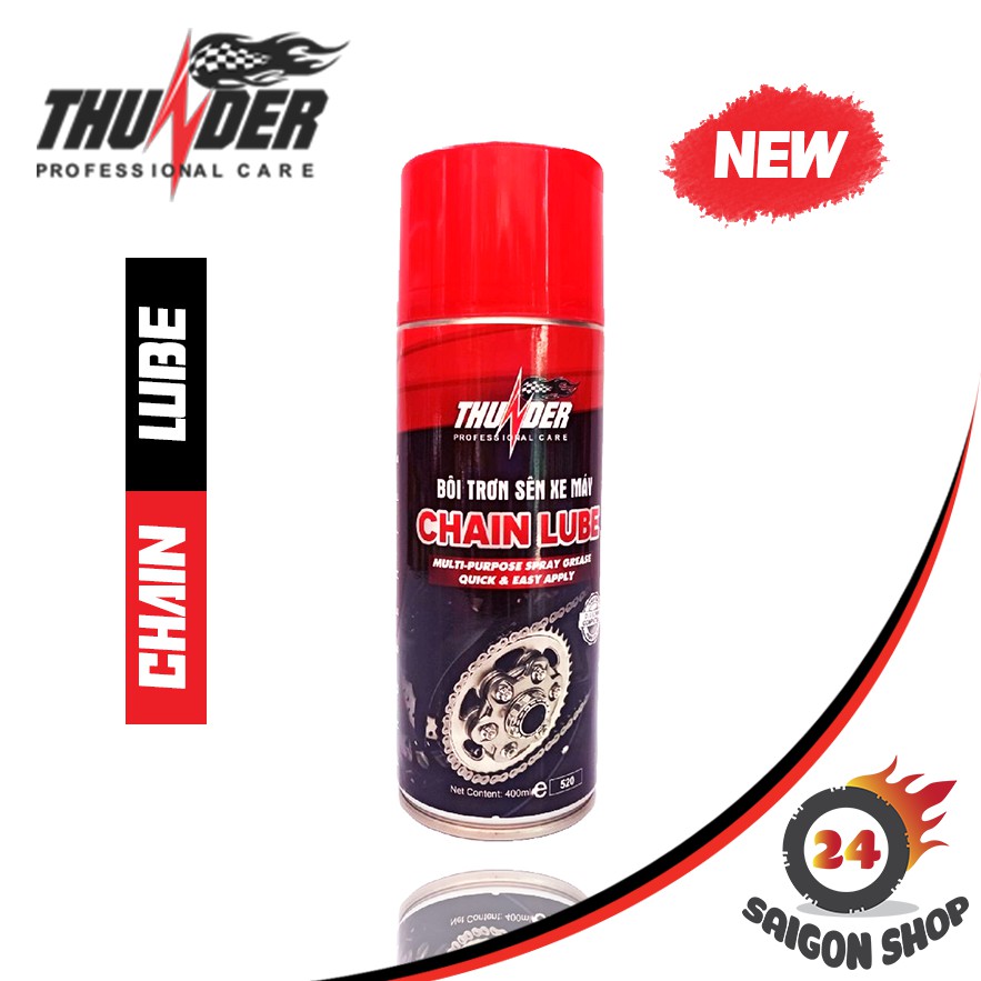 XỊT DƯỠNG SÊN THUNDER CHAIN LUBE 400ML