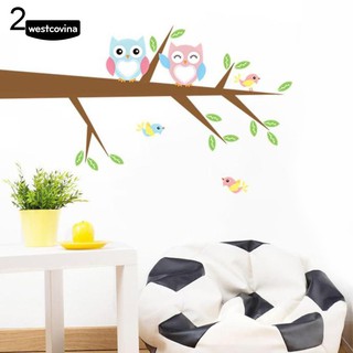 Giấy dán tường trang trí hình cú