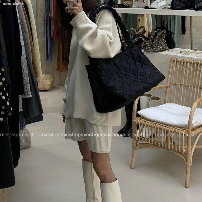 Túi xách cỡ lớn phong cách retro Pháp cho nữ 2020