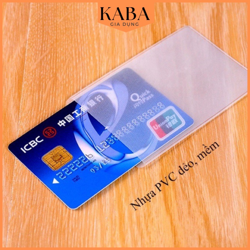 Vỏ bọc thẻ căn cước công dân, bảo hiểm và giấy tờ khác Bọc Chống Xước Chip CCCD KABA