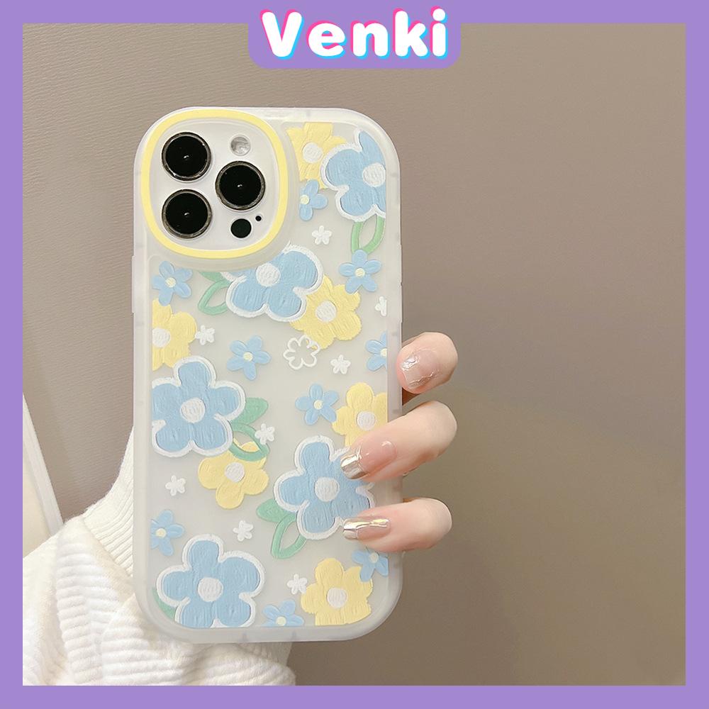 Ốp điện thoại TPU silicon hình hoa sơn dầu thích hợp cho iPhone 13 Pro Max iPhone 12 Pro Max iPhone 11 iPhone 7 Plus