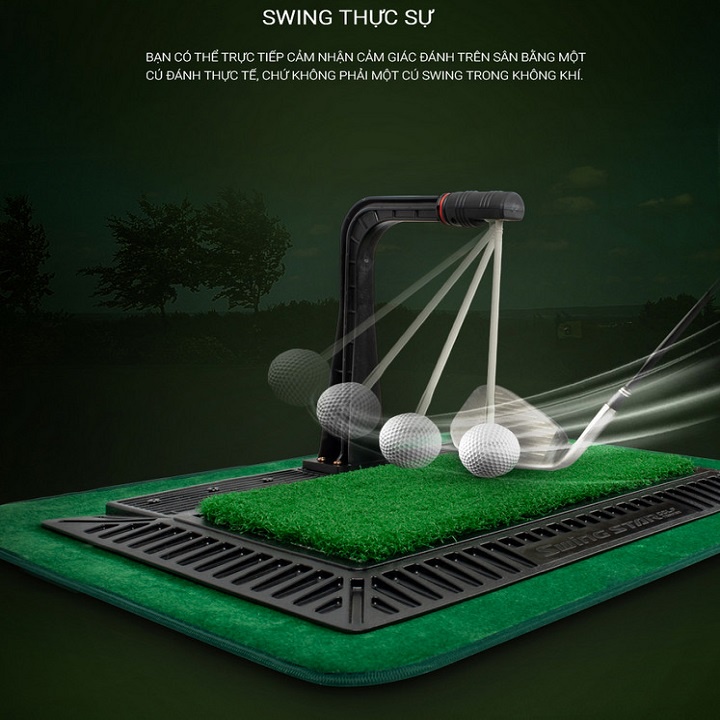 Thảm Tập Swing Golf Di Động Winner Spirit 300 Cao Cấp Luyện Tập Golf Với Gậy Thật Ngay Tại Nhà