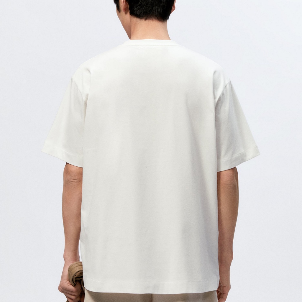 Áo thun nam  Unisex cho cả bạn nữ - Áo phông form rộng - Mã In Hình Tròn Xám - THE BEAR -MS8