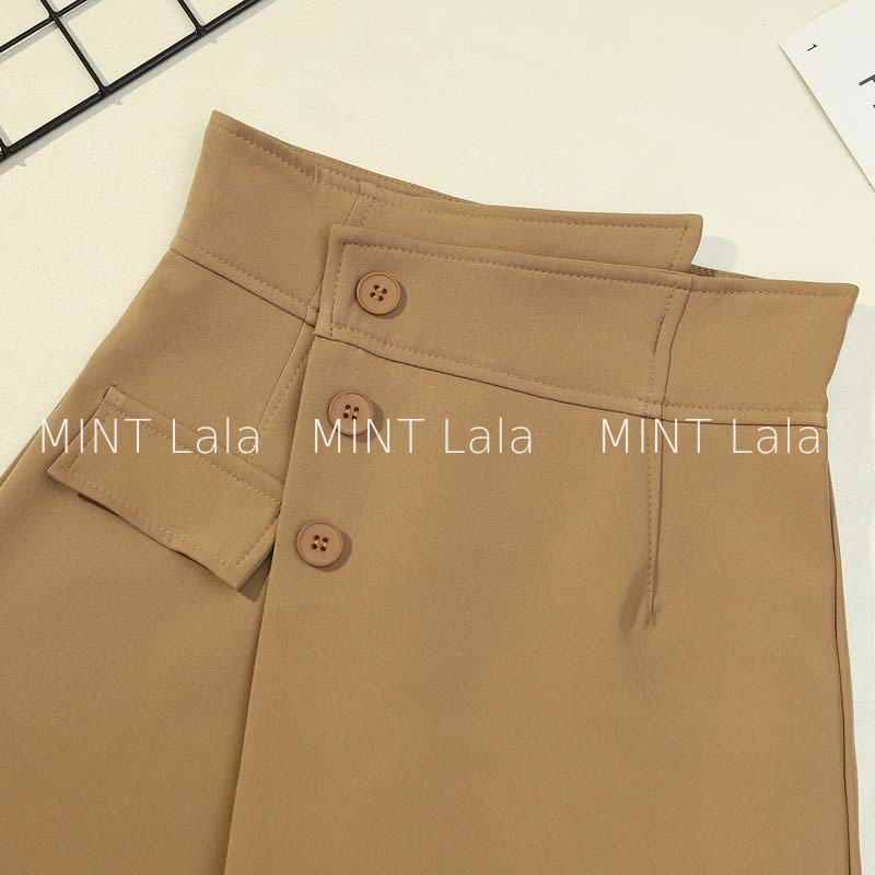Quần Váy Ngắn Bigsize Đắp Tà Che Bụng Cạp Cao Tôn Dáng - MINT Lala
