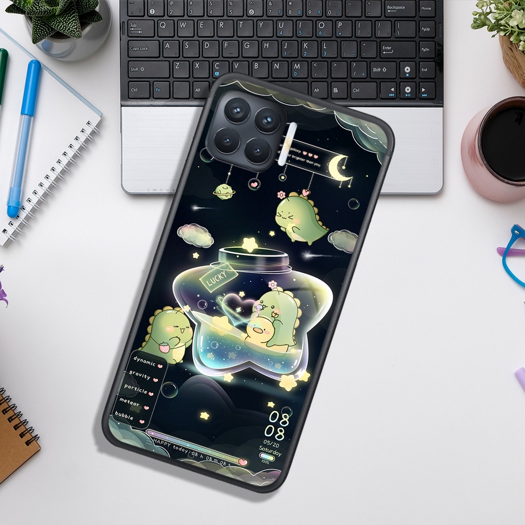 Ốp Lưng OPPO A 73 - A93  , In Hình Khủng Long Đáng Yêu.