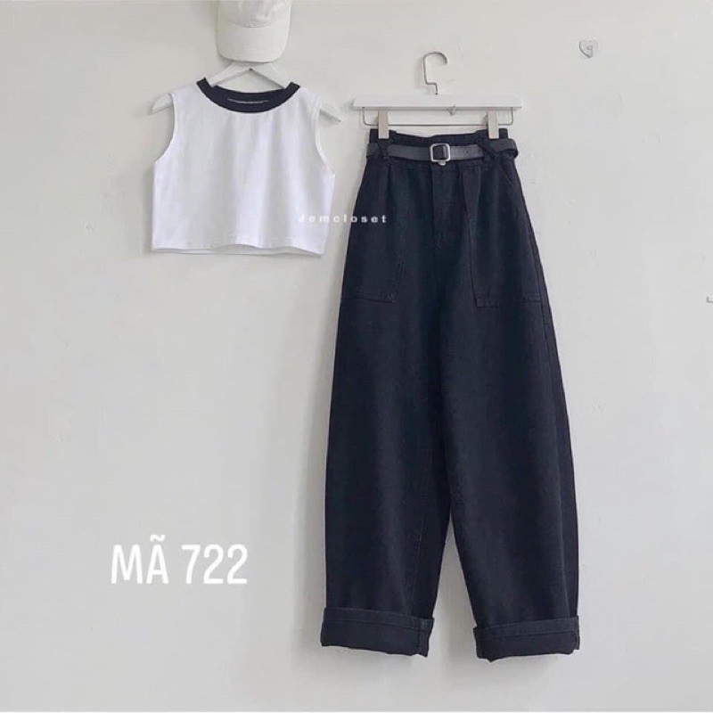 Quần jeans giãn suông túi vuông mẫu mới siêu hot | BigBuy360 - bigbuy360.vn