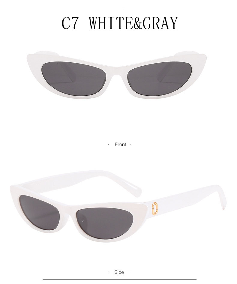 Kính mát kiểu mắt mèo phong cách retro thời trang sang trọng cho nữ