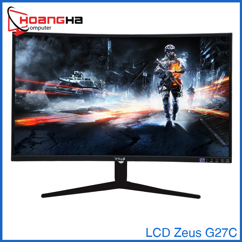 Màn Hình Máy Tính Zeus G27C Full HD Cong Full viền 75HZ RGB
