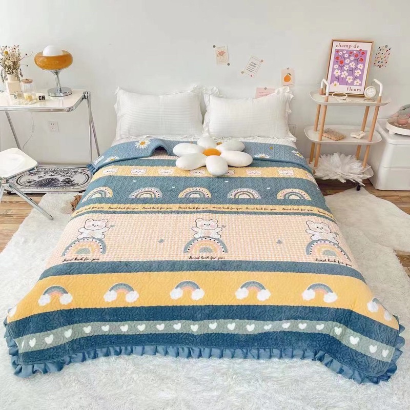 Chăn tuyết sữa nỉ nhung đắp điều hoà,mềm nỉ nhung mềm mịn kt 2mx2m