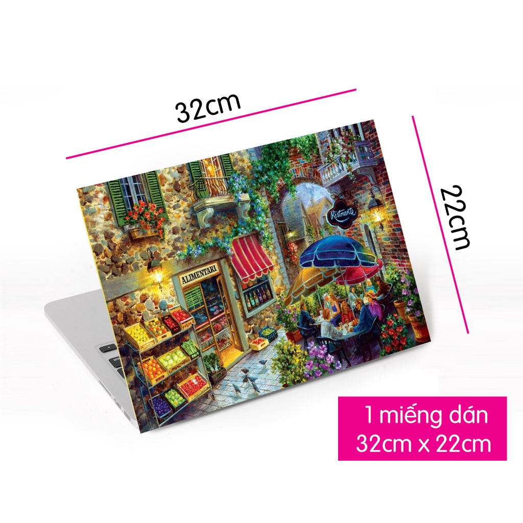 Tấm Dán Decal Skin Hình Trang Trí Laptop Nghệ Thuật LTNT - 1160