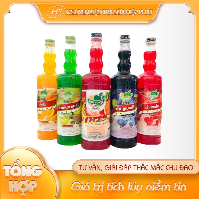 Mã GROSALE2 giảm 8% đơn 150K Siro Syrup Thái DING FONG 760ml