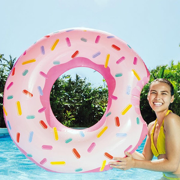 [LIFEMALL9915 - 12% đơn 99K] Phao bơi Donut khổng lồ mẫu mới INTEX 56265