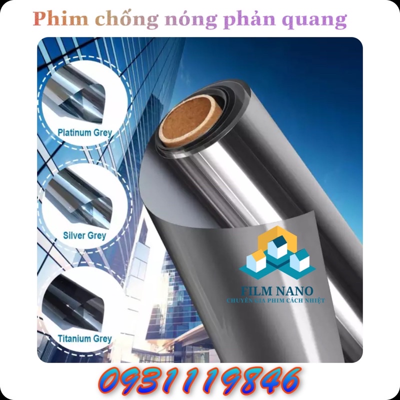 Phim cách nhiệt cửa sổ phản gương cản UV 99% - phim cách nhiệt Hàn Quốc