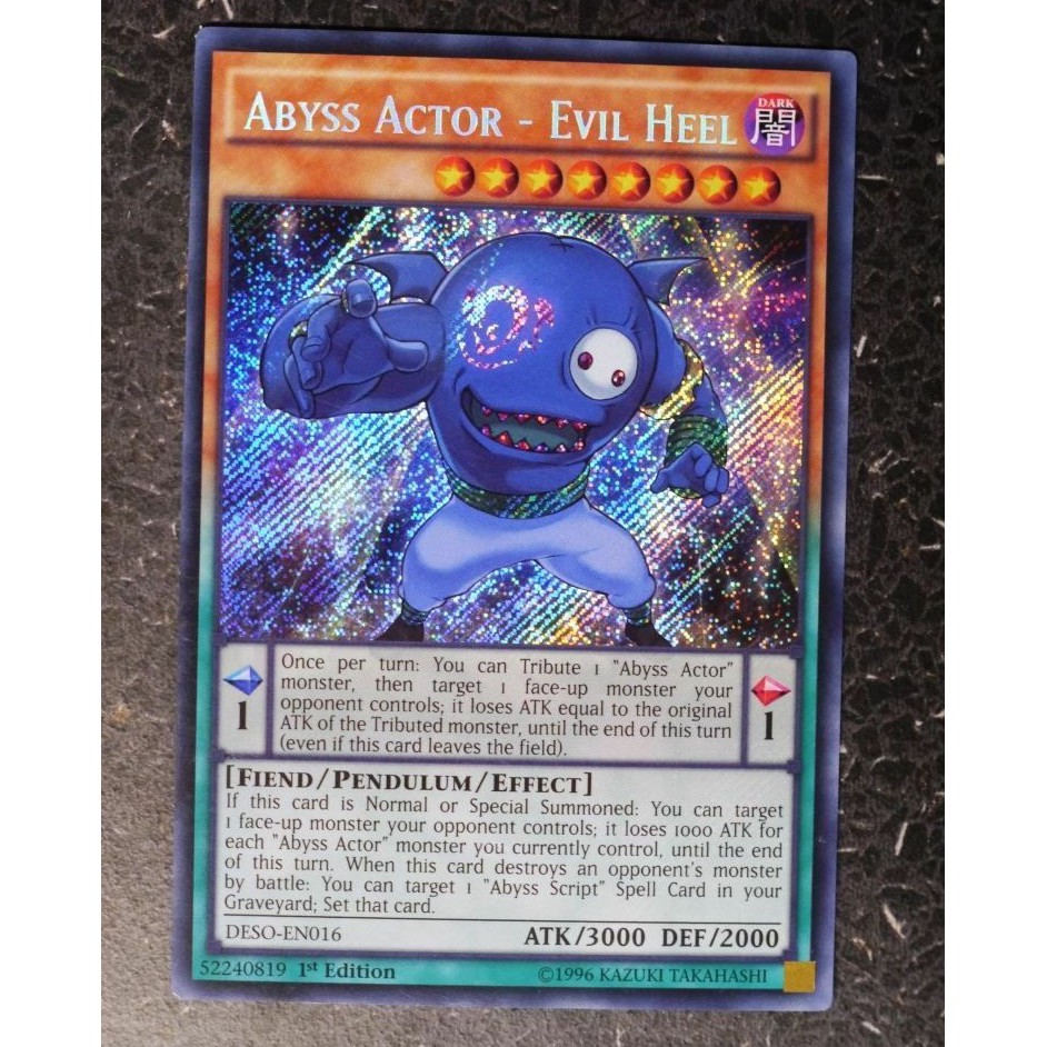 Bài Yugioh – Abyss Actor Evil Heel