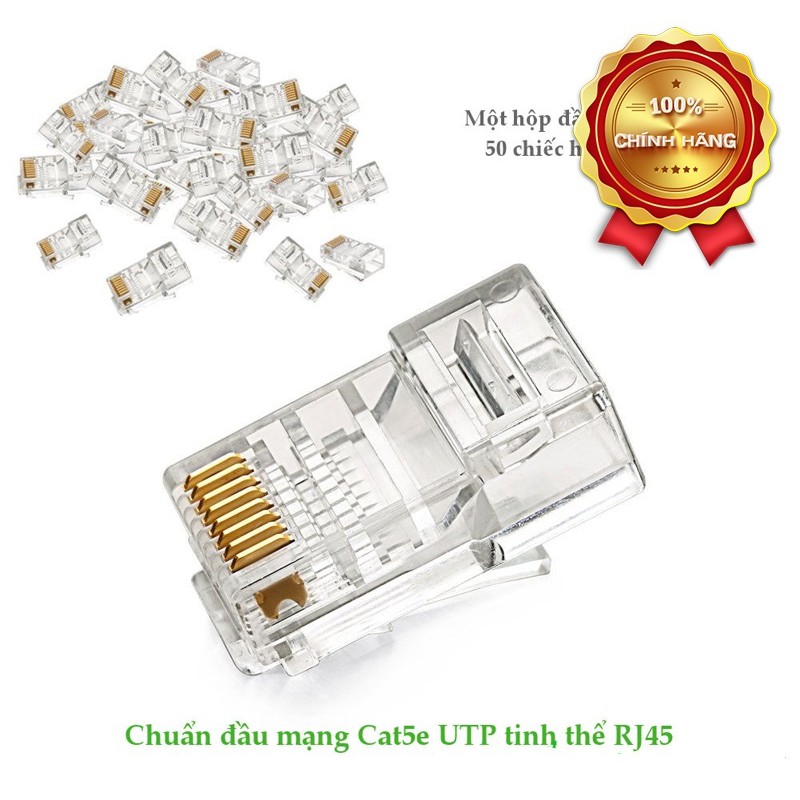 Hộp 50 Chiếc Hạt Mạng RJ45 Cat5e Ugreen 20331 (Hộp 50 Hạt) - Hàng Chính Hãng