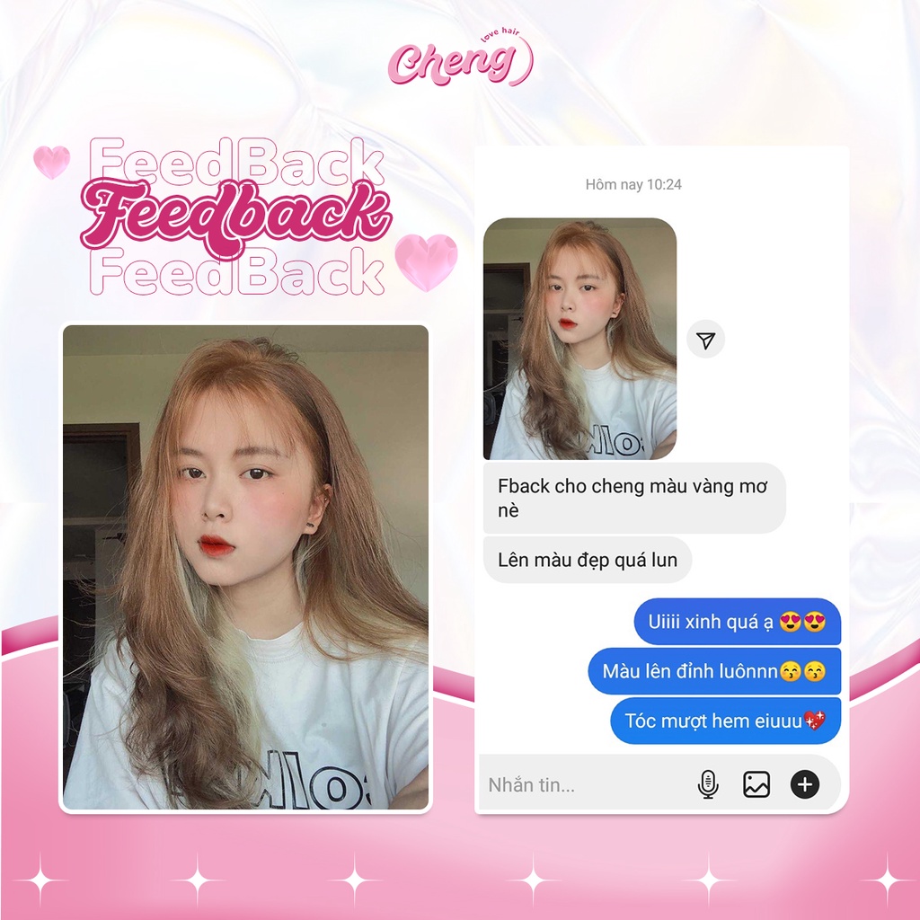 Thuốc Nhuộm Tóc Màu VÀNG MƠ Không Tẩy | Chenglovehair, Chenglovehairs