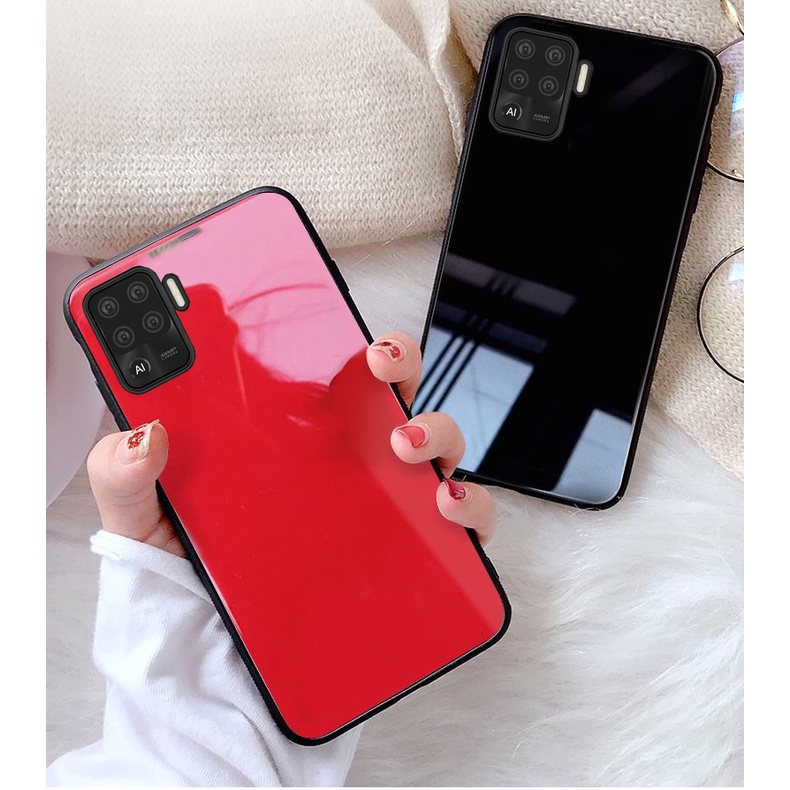 Ốp Lưng OPPO A94 Mặt kính gương sáng bóng cao cấp