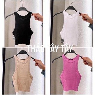 Áo ba lỗ croptop chất tăm