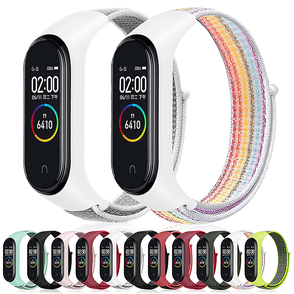 Dây Đeo Bằng Nylon Thay Thế Cho Đồng Hồ Thông Minh Suqi Xiaomi Mi Band 3 4