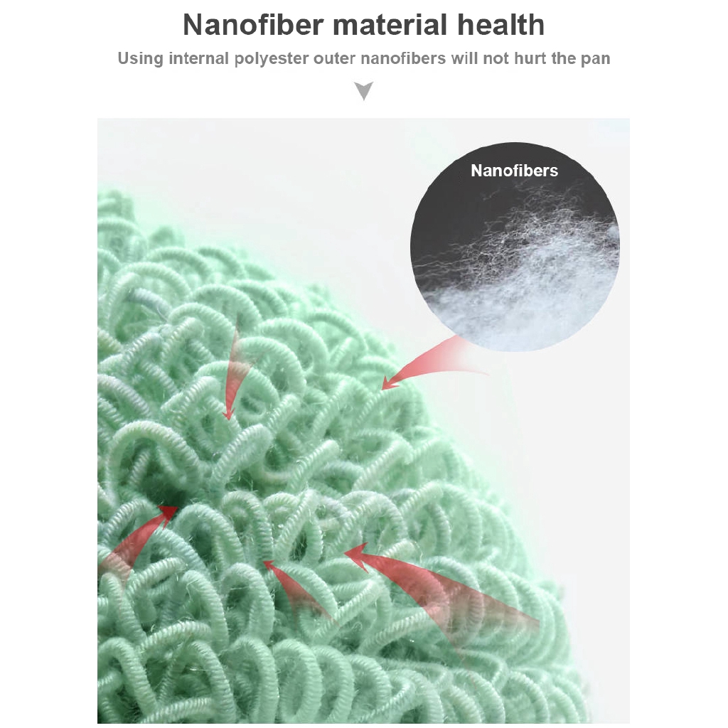 Miếng rửa chén sợi nano chống rối không làm đau tay chất lượng cao