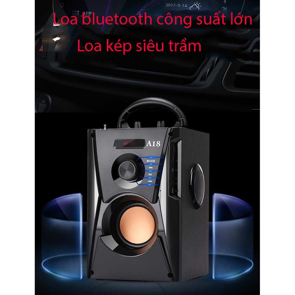 Loa karaoke ,loa A18 tặng kèm mic hát,âm thanh chất lượng,pass trầm, giá siêu rẻ, Bảo Hành một đổi một ⭐ H7S