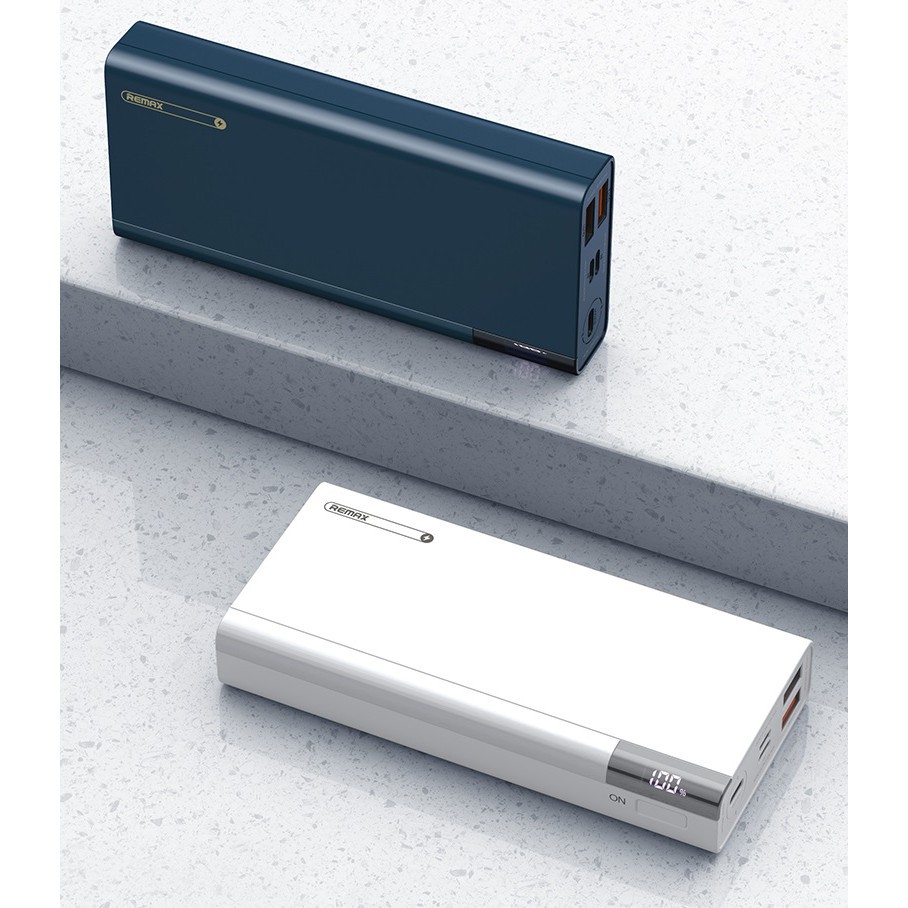 🌟CHÍNH HÃNG🌟Pin sạc dự phòng Remax rpp-108 rpp 292 20000mAh lõi Li-polymer, 2 cổng sạc nhanh Output QC3.0 PD18 V.O.O.C