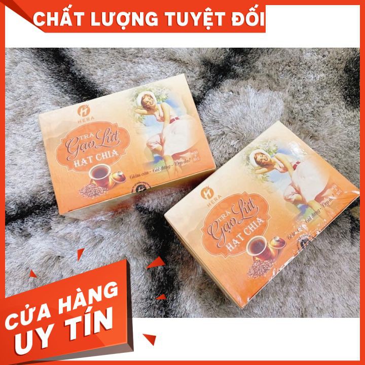 Trà gạo lứt hạt chia Hera , trà gạo lứt giảm cân , lợi sữa , trà cho người tiểu đường.