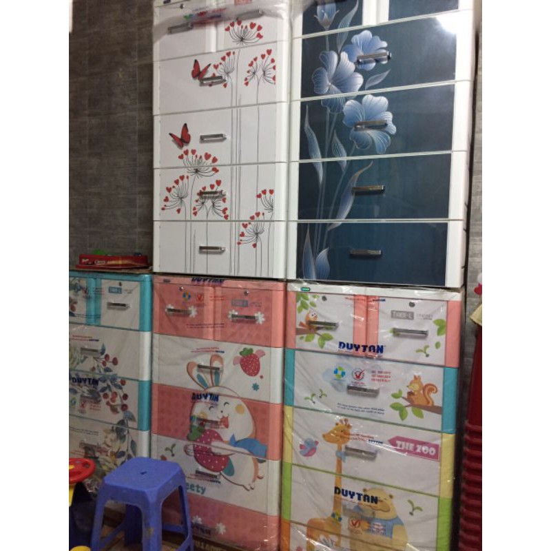 Tủ nhựa Duy Tân Tabi L cỡ to nhất 5 tầng nhiều mẫu nguyên thùng chưa lắp