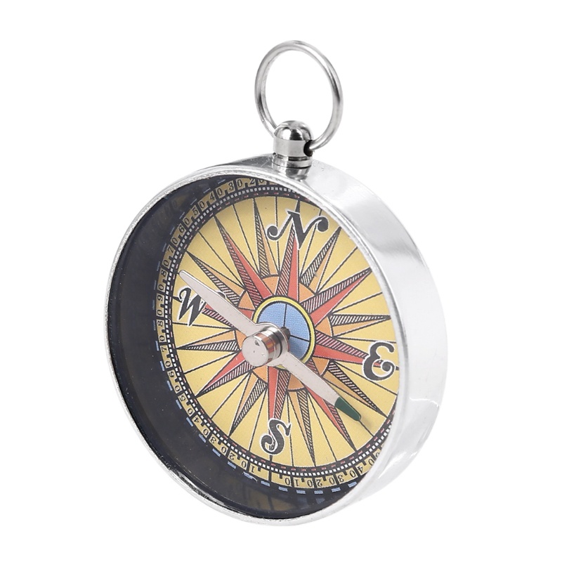 QQ Móc Khóa La Bàn Mini Bằng Kim Loại Siêu Nhẹ Tiện Dụng Khi Đi Cắm Trại