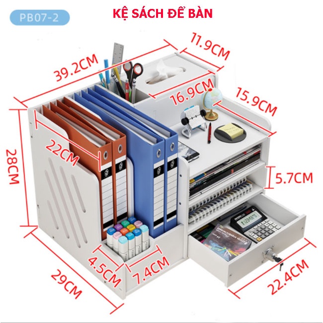 Tủ Kệ Để Bàn - Kệ Văn Phòng Bàn Làm Việc - Kệ Để Máy Tính