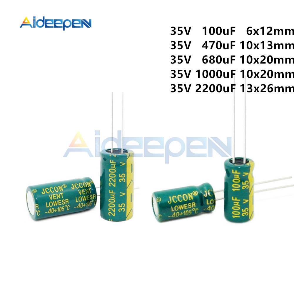 Set 10 Tụ Điện 35 Giá Trị 100uf 470uf 680uf 1000uf 2200uf Chuyên Dụng