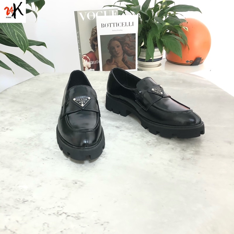 Giày lười nam, giày lười nam da bò, Giày lười công sở nam, Giày tây nam, Giày lười nam tăng cao 6CM