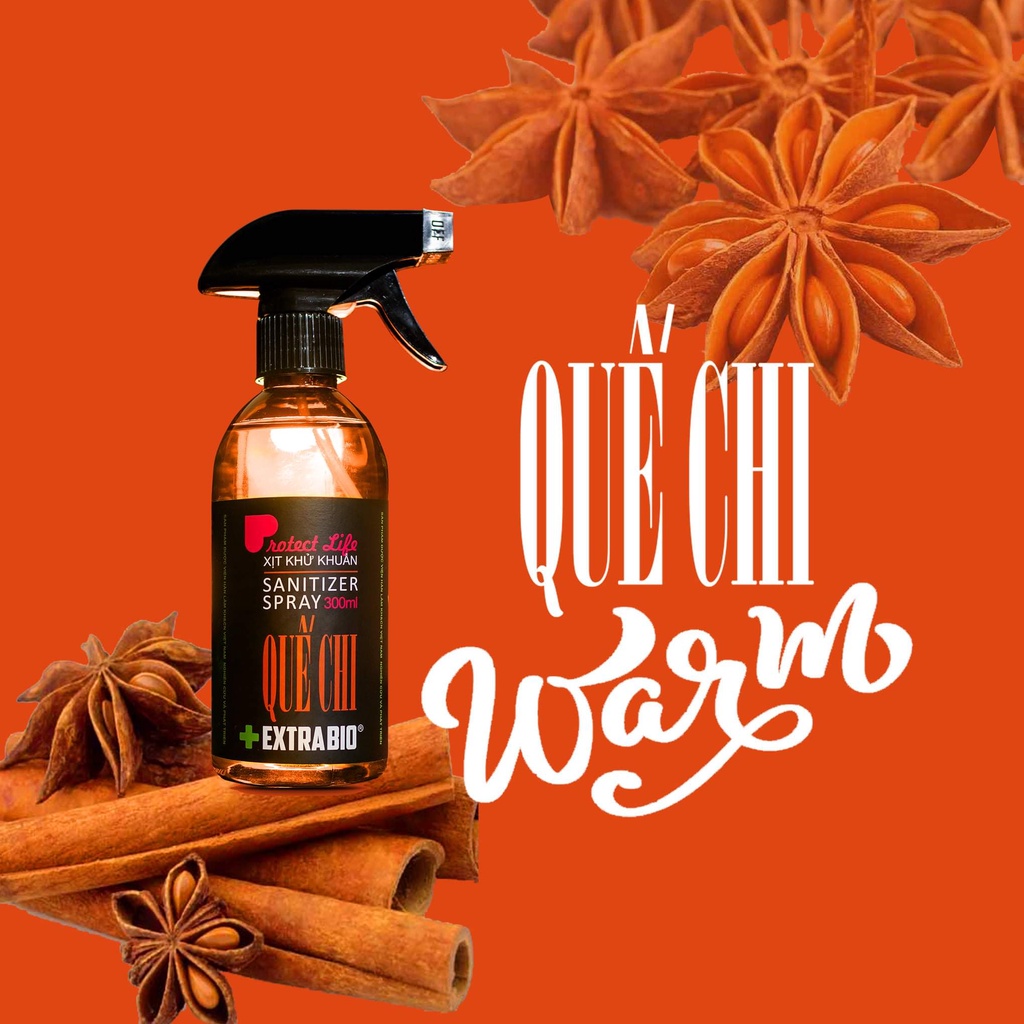 Dung dịch xịt khử khuẩn bề mặt Extra Bio chai 300ml